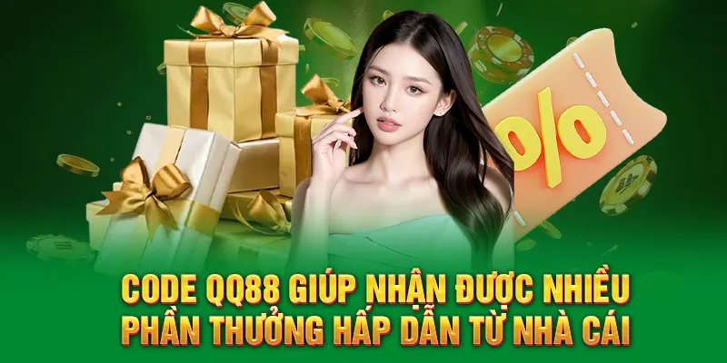 Code QQ88 giúp nhận được nhiều phần thưởng hấp dẫn từ nhà cái.