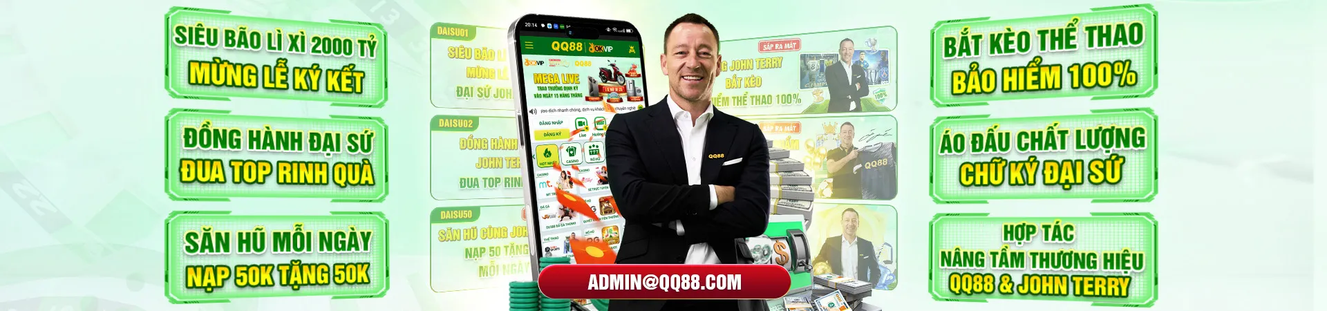 Đại sứ thương hiệu QQ88 John Terry